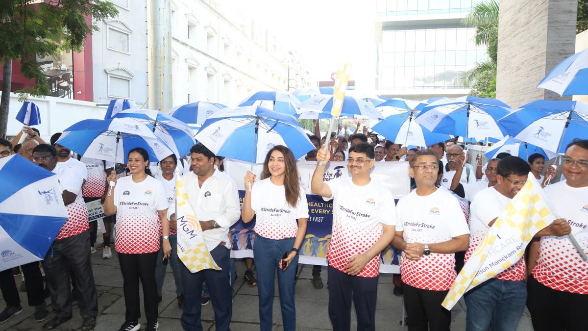 MGM Healthcare held walkathon to mark World Stroke Day
