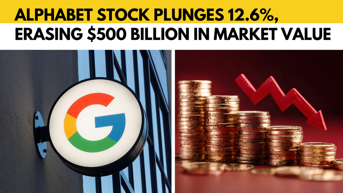 Google’s parent company Alphabet’s shares plunge 12.6%, loses almost $500 billion in market value